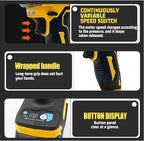 20V MAX Cordless Impact Wrench, 1/2" Brushless Motor High Torque Impact Gun, Variable Speed, Compatible with Ma kita Battery (Tool Only, No Battery and Charger Included)