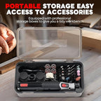 Cordless 4V Rotary Tool Kit, PHALANX Rotary Tools 80 PCS Accessories 4000mAh Li-Ion Battery, Type-C Charging 9 Speed Engraving Tool for Wood Cutting Sanding Crafts Carving Resin Polishing