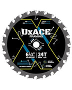 6-1/2-Inch 24-Tooth Circular Saw Blade with 5/8-Inch Arbor, Framing Wood Cutting, Carbide Tip, Thin Kerf, for Plywood, MDF, OSB, Laminated