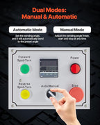 VEVOR Electric Tube Bending Machine, 1.5 KW Electric Tube Bender for 5/8 to 1-1/2 inch Pipes, Pipe Bender Machine with 5 Set Dies, Manual & Auto Modes and 180° Max Bending Angle (220V 60Hz 3-Phase)