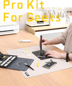 Fanttik Electric Screwdriver Kit, Precision Screwdriver Set, 64 Magnetic Bits, 12 Types Fix Tools, 0.05/0.2 N.m, Repair Tool for Phone Laptop Watch Electronics - E1 NEX Workstation