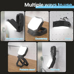 HYPERLITE Rechargeable Work Light 2pack 40W 4000Lumens, Hanging Hook Folding Bracket, Magnetic Work Light Job Site Lighting for Car Repairing, Camping, Working, and Hurricane