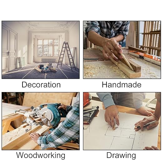 Combination Square,12 Inch Combination Square Angle Ruler, Stainless Steel Adjustable Angle Square, 90 Degree Right Angle Ruler