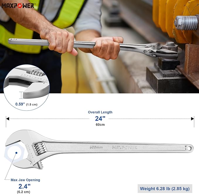 MAXPOWER 24 inch Adjustable Wrench