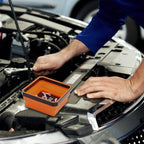 Collapsible Magnetic Parts Tray Set, 3 Pack Foldable Silicone Magnetic Tool Trays for Bolts, Screws, Nuts and Other Small Metal Parts, 4.5 Inch Square Silicone Bowls