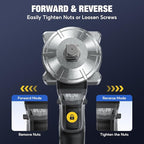 Upgraded Cordless Impact Wrench 1/2", 900 Ft-lbs (1200 Nm) Brushless Impact Gun, 21V High Torque Impact Driver with 2x 4.0Ah Batteries, Variable Speed for Car, Truck, Workshop, Heavy-Duty Jobs