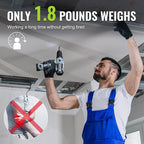 WORKPRO Cordless Drill Driver Kit, 12V Electric Screwdriver Driver Tool Kit, 3/8" Keyless Chuck, Charger and Storage Bag Included