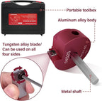 6 Piece PVC Pipe Reamer Kit With A Socket Wrench, 0.75" 1" 1.5" 2" 3" 4 Inch Plastic Pipe Fitting Reamer Tools Contain PPR75, PPR100, PPR150, PPR200, PPR300, PPR400, Fit Standard 3/8" & 1/4" Drills