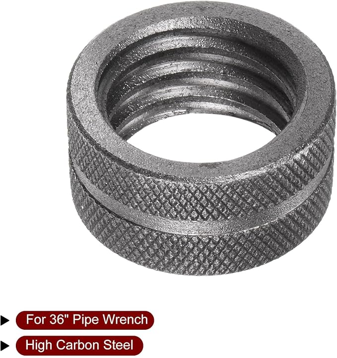 HARFINGTON Pipe Wrench Nut 36" Plumbing Wrench Replacement Knurl Nut Carbon Steel for 36" Adjustable Wrench