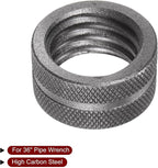 HARFINGTON Pipe Wrench Nut 36" Plumbing Wrench Replacement Knurl Nut Carbon Steel for 36" Adjustable Wrench