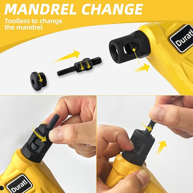 Rivet Nut Tool Kit, 8-Inch Hand Rivnut Tool for Tight Spaces, Nutsert Tool Kit with 96pcs Rivnuts, 8 Metric & SAE Mandrels (M3-M6, 6-32, 8-32, 10-24, 1/4-20), Durable Carrying Case Included