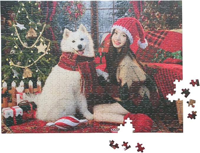 Photo Puzzles for Gift, Pets, Festivals, Weddings, Family Gatherings, Adult Customized Puzzles Jigsaw (Vertical or Horizontal) (None) (500.PC (Vertical/Horizontal))
