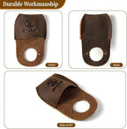 RingSun Thumb Guard Wood Carving Tools, Leather Finger Protector, Handmade Carpenter Working Carving Kit Accessories