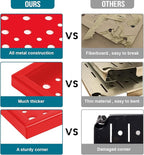 Pegboard Rack Garage Storage Steel Horizontal PegBoard Pack,Steel Pegboard Heavy Duty- 3 Pack 16-Inch X 36-Inch Metal Peg Board Tool Organization Panels (Red)