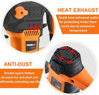 SHIELDPRO 1-1/4 Inch SDS-Plus 13 Amp Rotary Hammer Drill Heavy Duty, Safety Clutch 3 Functions with Vibration Control,Including Grease, Flat Chisels, Point Chisels and 3 Drill Bits