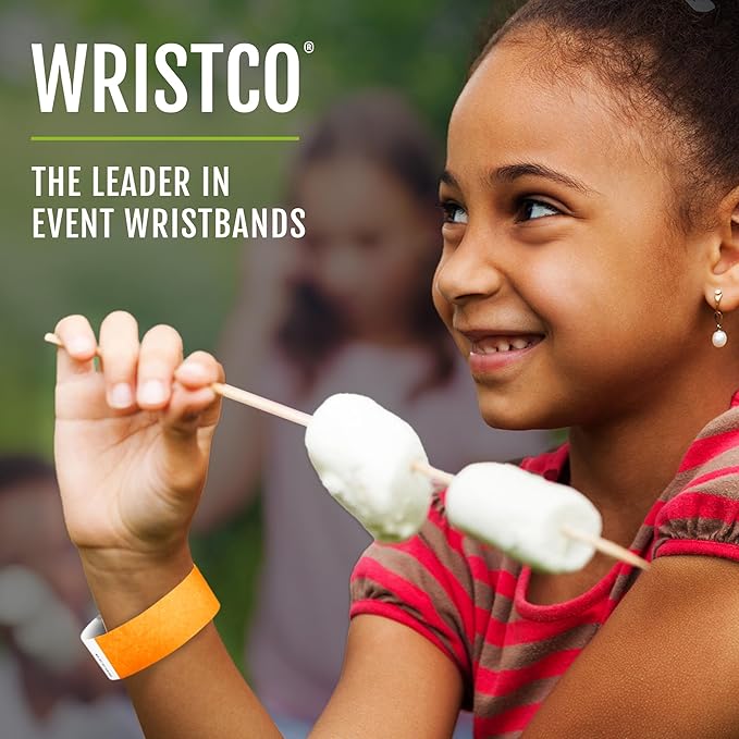 10,000 WristCo Purple Tyvek Wristbands for Events - ¾” x 10” - Waterproof Recyclable Comfortable Tear Resistant Paper Bracelets Wrist Bands for Concerts Festivals Admission Party Tours