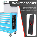 3Pcs 1/2", 1/4" and 3/8" Magnetic Socket Organizer Set,Metric Socket Holder Kit, Socket Trays，holds 75 Deep and Shallow 3/8" Sockets(sockets not included)