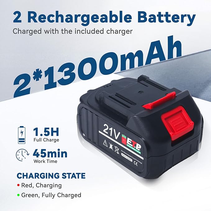 Housiwill Cordless Angle Grinder,Grinder Tool With 2-Position, 125MM M14 Professional Electric Power Grinder, 7500RPM Cordless Metal Angle Grinders For Cutting, Grinding