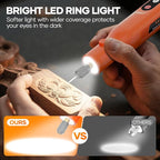 Kejector Cordless Rotary Tool Kit with 113 Accessories Mini Rotary Tool with LED Screen & Ring Light 5-Speed Adjustable for Engraving Sanding, Polishing, Carving, Cutting, DIY Crafts, USB-C Charging