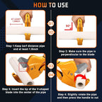 DOMINOX PVC Pipe Cutter, Cuts up to 2-1/2", Professional Cutting PEX, PVC, and PPR Pipe, Etc, Stainless Steel Blade and Aluminum Alloy Body, One-hand Rapid Cutting Tool for the Pipe