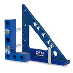 Woodworking Precision Bundle - Small Square Center Finder & Small Carpenters Square Work Tool - Accurate Line Transfers, Precision Marking, and Pocket-Sized Convenience - Made in USA