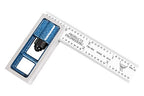 Precision Double Square - 4” 4R Metal Ruler for Metal Working and Fabrication, Carpentry, Woodworking and More PEC Tools, Reads 1/32",1/64",1/8"、1/16", Made in USA
