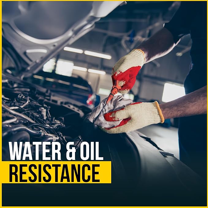 Red Palm Latex-Coated Work Gloves - Cotton/Polyester Shell - Korean Craftsmanship