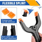 10 Pack 6 inch Plastic Spring Clamps, Black Heavy Duty Clips, Backdrop Clips, Plastic Clamps for Crafts, Backdrop Stand, Woodworking, Photography