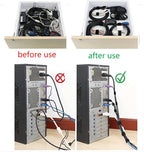 54 Yards x 1/2 Inch Reusable Cable Ties - BSELEYY Adjustable Cord Straps Cable Management Tape Cord Organization Straps Hook Loop Tape Cord Wrap for Home,Office, Wire Bundling (27Yd x 2 Rolls)