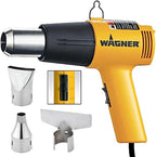 Wagner Spraytech 2417344 HT1000 Heat Gun Kit, 3 Nozzles Included, 2 Temp Settings 750ᵒF & 1000ᵒF, Great for Shrink Wrap, Soften Paint, Bend Plastic Pipes, Loosen Bolts and More