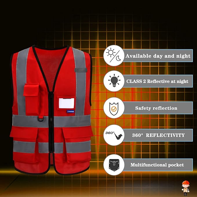 safety vest red