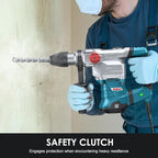 ENEACRO SDS-Max Heavy-Duty Rotary Hammer Drill 9 Ft.lbs, 3 Functions with Safety Clutch & Vibration Control 1-9/16" Drilling Capacity in Concrete– Includes Chisel, Drill Bit, and Tool Bag