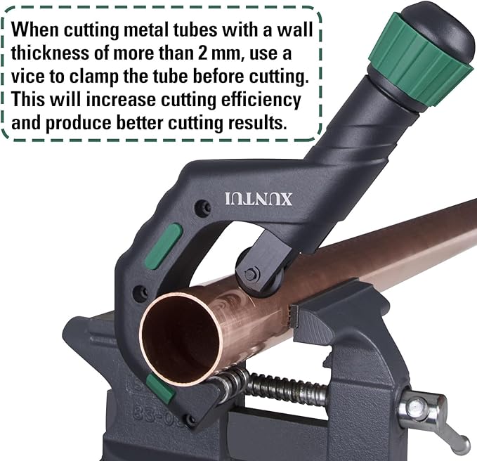 Large Copper Pipe Cutter Tool Set 1/4"-2 3/4" OD, Tube Cutter for Copper,Brass,Aluminum&Stainless Steel, HVAC Metal Tubing cutter Tool with Deburring Tools&Extra Blades