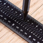 Precision Square Ruler for Measuring and Marking - Aluminum Steel Framing Tool for Professional Carpentry Use (12 Inch)