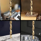 1/8" Cobalt Drill Bit Set (10Pcs), M35 HSS, 135 Degree Tip, Twist Jobber Length for Hardened Metal, Stainless Steel, Cast Iron, Wood, and Plastics, with Index Storage Case