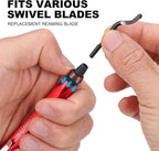 HAUTMEC Copper Tubing Cutter Set 3 PCS Copper Pipe Cutter Tool, In Portable Storage Case, Includes 1/2 in., 3/4 in., and 1 in. Cutters, Reaming Pen, 3 Spare Cutting Wheels, 1 Spare Deburring Blade