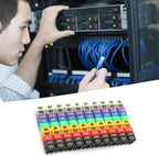 Colorful Wire Number Tube Cable Marker Digital Number Label Tube (100PCS KCM-2.5MM 2.5 Square)