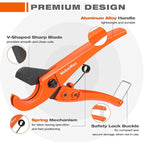 ValueMax PEX Cutter with Sharp Blade, Hose Cutter with 1/8"-1" Cutting Capacity, Tubing Cutter for PEX, PPR, PE, PP and Rubber Hoses, Suitable for Home and Plumbing Repairs