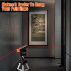 Portable Laser Level with Magnetic -Multipurpose 15Ft Cross Leveling Line,Mini Torpedo Level for Hanging Picture Wall Writing Home Renovation