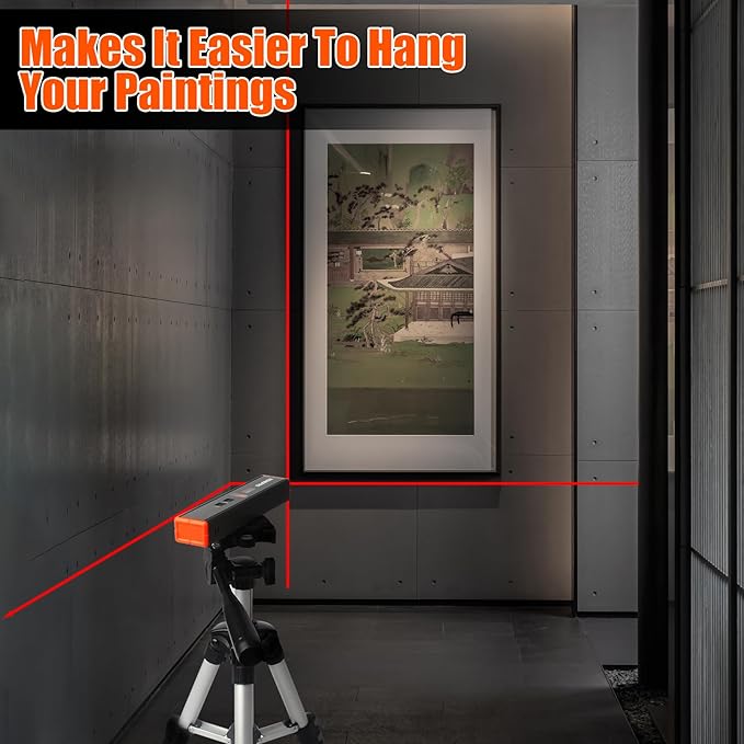 Portable Laser Level with Magnetic -Multipurpose 15Ft Cross Leveling Line,Mini Torpedo Level for Hanging Picture Wall Writing Home Renovation