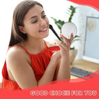 1 Pcs Telescoping Inspection Mirror Mechanics Automotive Tool with Long Handle Extendable Mirror on a Stick for Technicians Mechanics Contractors Checking Observation(Red,Round)