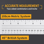 Combination Square for Carpenter Tools 48 Inch Folding Aluminum Triangle Ruler Construction Framing Tool Woodworking Foldable Frame Measurement Angle Rulers