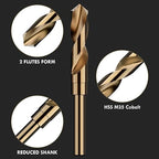 1" Cobalt Drill Bit Set - 6Inch Length, M35 High Speed Steel Jobber Length Drill Bit Kit for Hardened Metal, Stainless Steel, Cast Iron, Wood and Plastic, with Index Storage Case