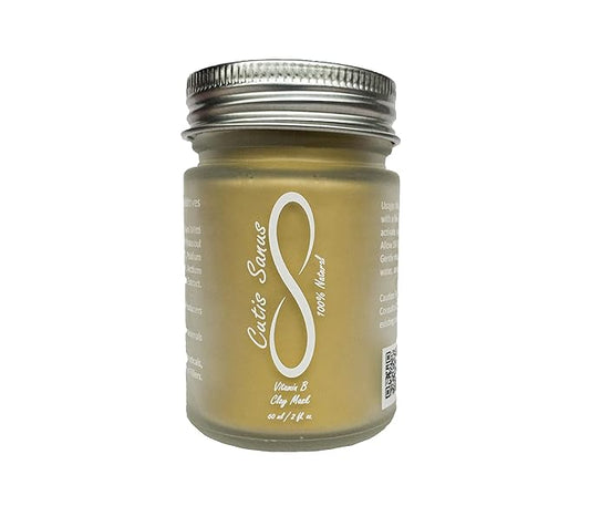 100% Natural Vitamin B Clay Exfoliating Face Mask 120g All Clay & No Water-VeraVaultWomen