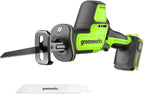 Greenworks 24V Brushless 1" Compact One-Handed Reciprocating Saw (3,000 SPM), Cordless Powered Variable Speed Recip Saw, Battery Not Included