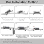 Hose Clamps 10FT Strap+10 Fasteners,DIY Cut-To-Fit 304 Stainless Steel Adjustable Large Worm Gear Band Clamp Assortment Kit,Metal Screw Fasteners and Strapping for Pipe,Duct,Pole,Tube
