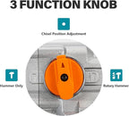 Berserker 1-9/16" SDS-Max Heavy Duty Rotary Hammer Drill with Vibration Control,Safety Clutch,13 Amp 3 Functions Demolition Rotomartillo for Concrete-Including 4 Drill Bits,2 Chisels,Carrying Case