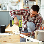 Cordless Drill Set, 20V Electric Power Drill with Battery And Charger, Torque 30N, 21+1 Torque Setting, 3/8-Inch Keyless Chuck, Drill Driver Bits Kit, with LED Electric Drill Set. （green)