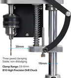 Mini Bench Drill Press, 6 Inches Precision Benchtop Drilling Machine, Suitable For Direct Drilling Of Metal, Wood, Plastics, Acrylic,Metal Wooden DIY Jewelry Making Crafts Tool