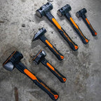 Klein Tools H80692 Sledgehammer, 2-Pound Smooth Face Drilling Hammer with Fiberglass Handle, Shock-Resistant Design for Striking and Demolition, Includes Lanyard Hole